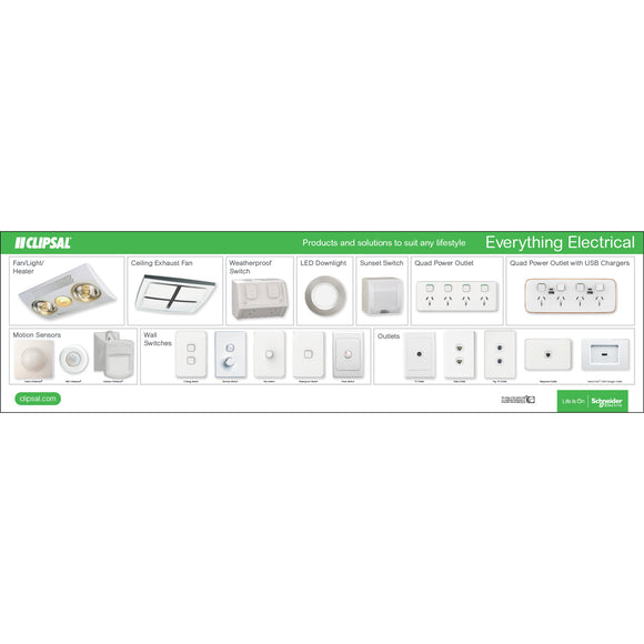 Everything Electrical Display Board - Horizontal - PRICED