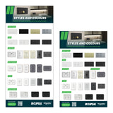 Builders Styles and Colours Display Boards