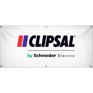 Clipsal Logo Vinyl Banner- 2.4 x 1m